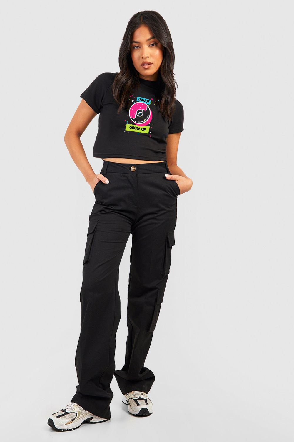 DO NUT GROW UP CROP TEE