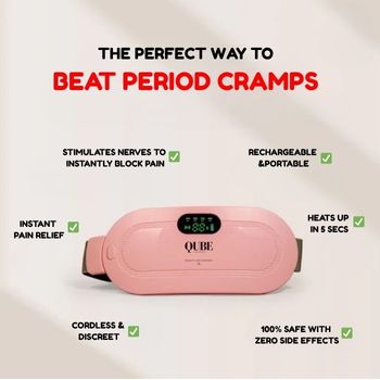 PERIOD CRAMP MASSAGER AND HEATING PAD