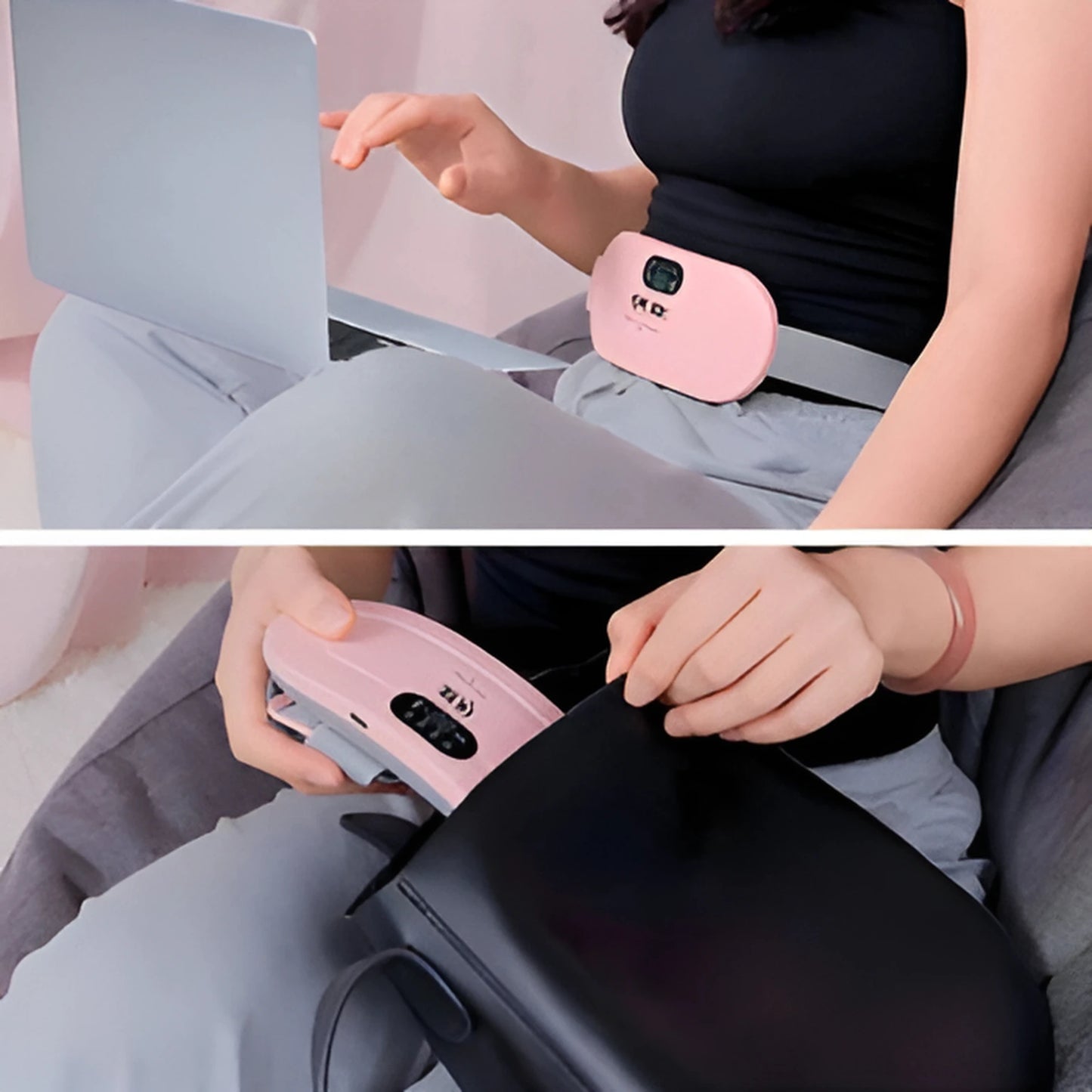 PERIOD CRAMP MASSAGER AND HEATING PAD