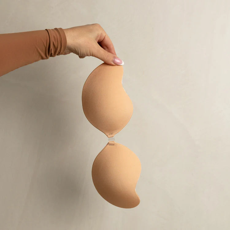 Mango Shaped  Backless and Strapless Stick on bra With Easy Front Closure  PACK OF 2