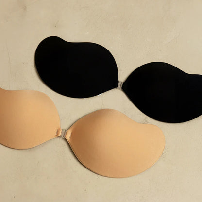 Mango Shaped  Backless and Strapless Stick on bra With Easy Front Closure  PACK OF 2