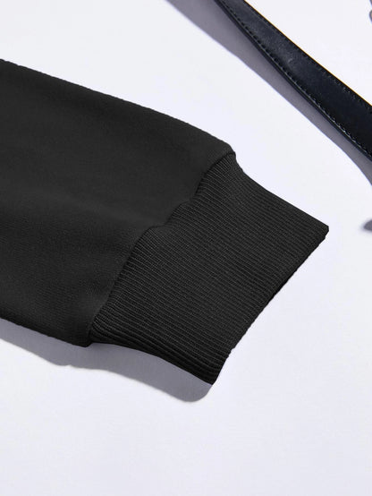 BASIC BLACK OVERSIZED HOODIE