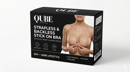 STRAPLESS & BACKLESS STICK ON  BRA        WITH EASY FRONT CLOSURE DESIGN ( BUY 1 GET 2 FREE OFFER )               PACK OF 3 BRAS FOR 999