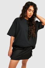 BLACK SOLIDS OVERSIZED TEE FOR WOMEN