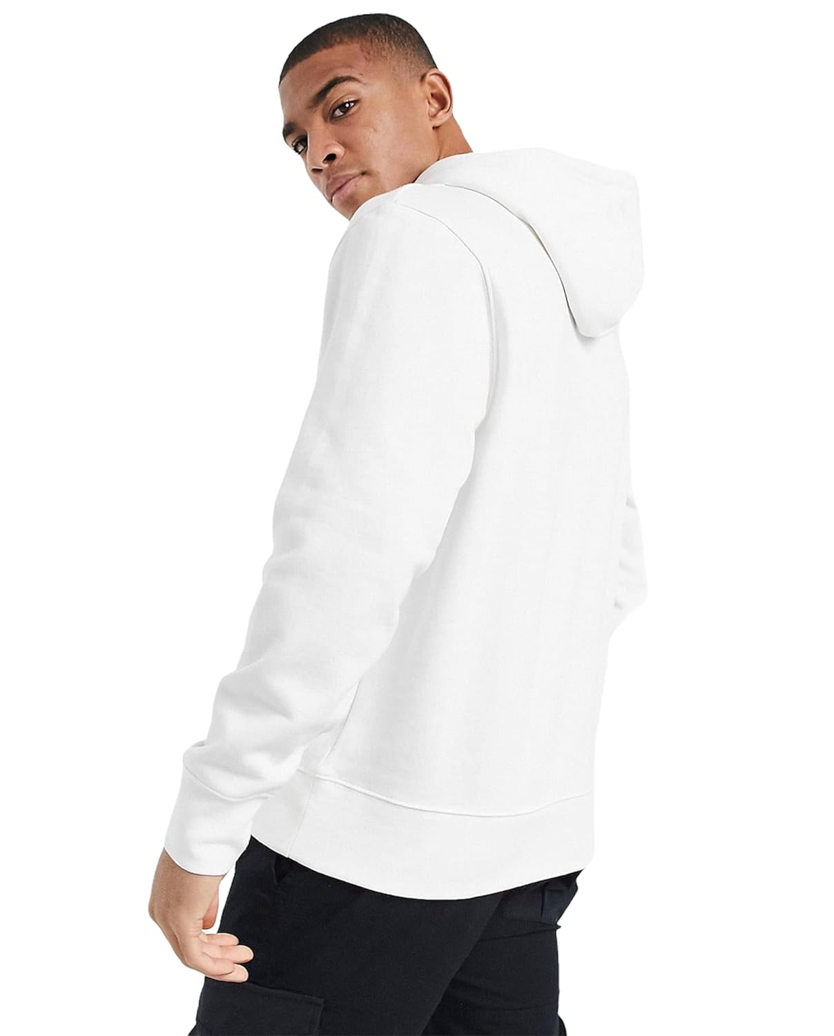 CLASSIC WHITE HOODIE  (REGULAR FIT)