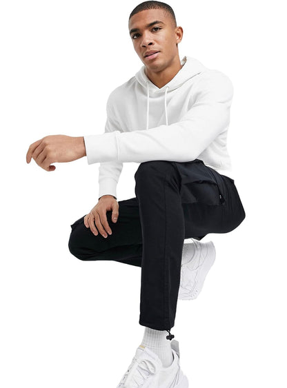 CLASSIC WHITE HOODIE  (REGULAR FIT)