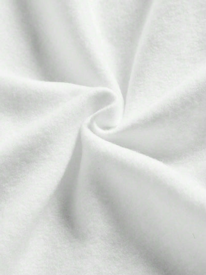 BASIC WHITE OVERSIZED HOODIE