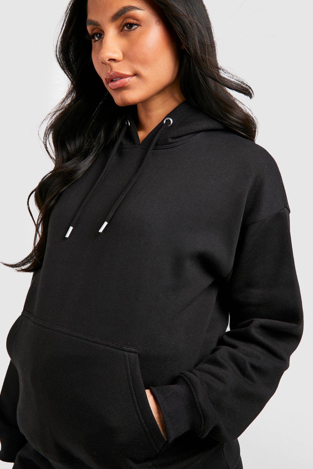 CLASSIC BLACK HOODIE FOR WOMEN (REGULAR FIT)