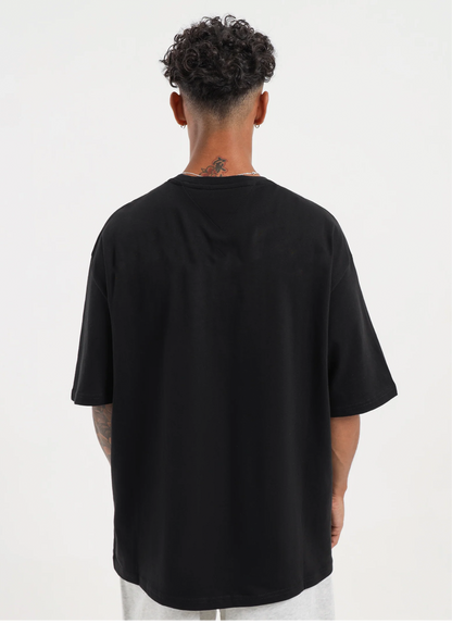 BLACK SOLIDS OVERSIZED TEE