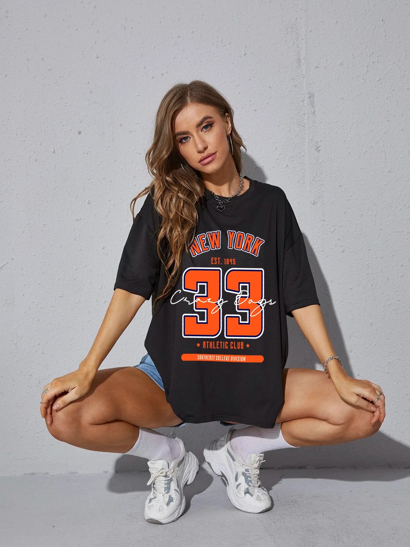 NEW YORK  TEE IN BLACK