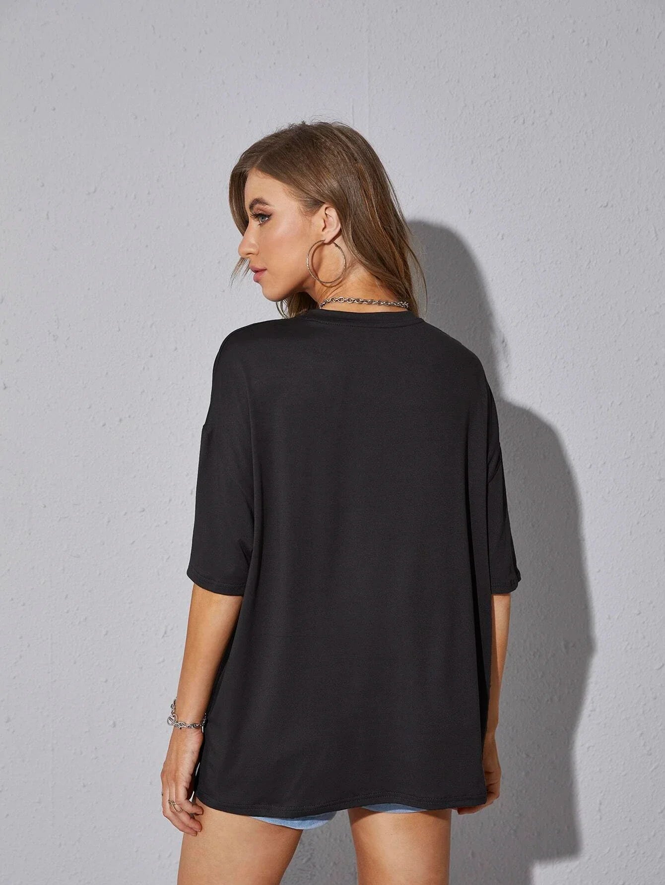 NEW YORK  TEE IN BLACK
