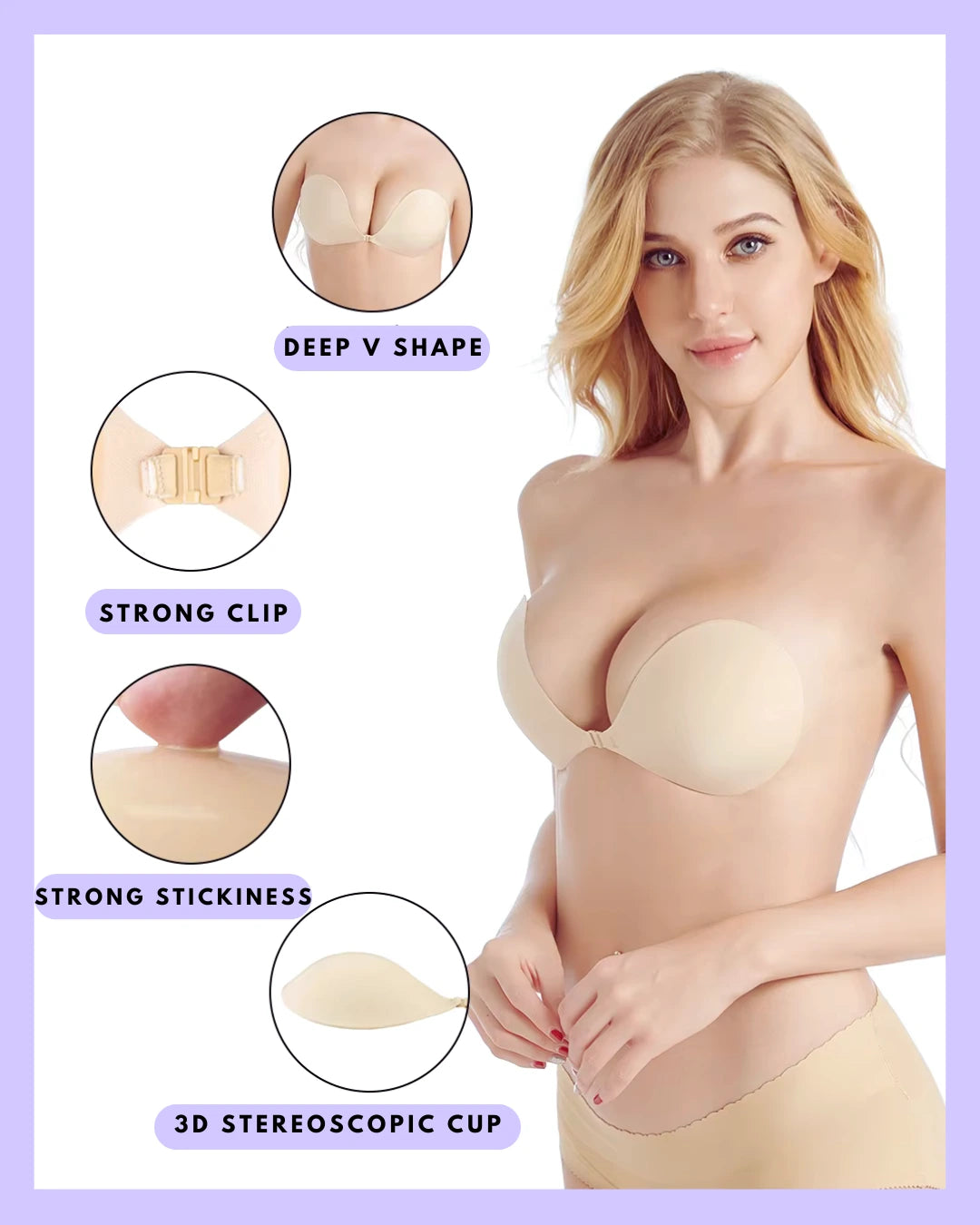 STRAPLESS & BACKLESS STICK ON  BRA