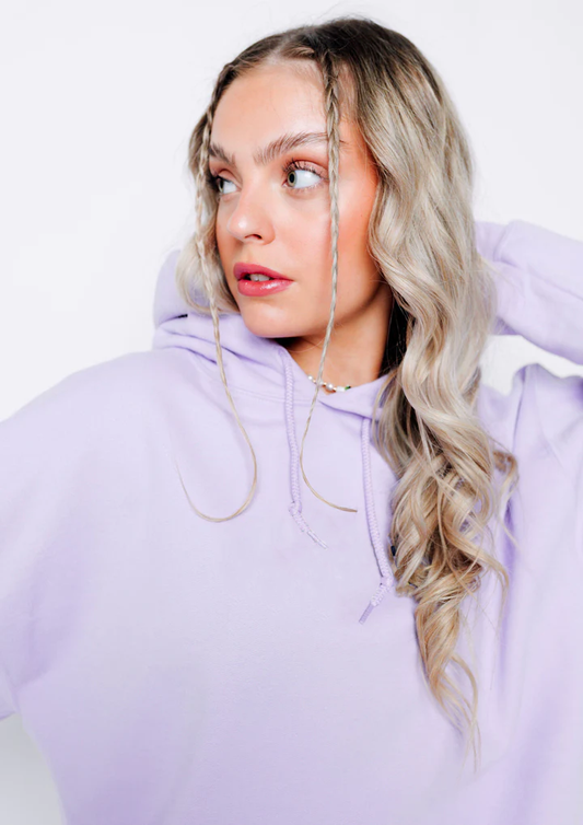 BASIC OVERSIZED LAVENDER HODDIES