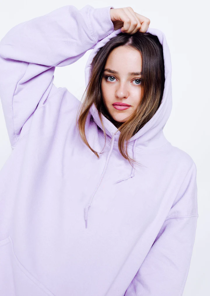 BASIC OVERSIZED LAVENDER HODDIES