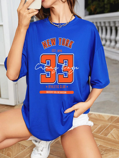 NEW YORK  TEE IN BLACK