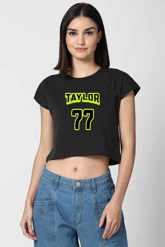 TAYLOR 77 CROP TEE
